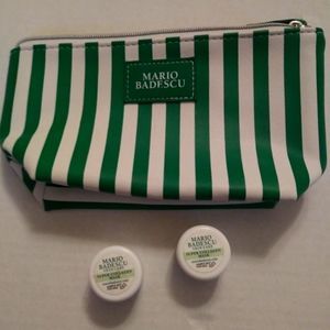 mario badescu pouch and 2 small super collagen masks.